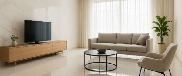 高反射更明亮：拋光石英磚在小宅放大感的運用